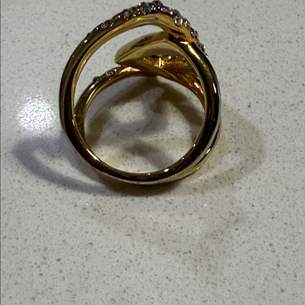 Alexis Bittar Gold Crystal Ring - Picture 2 of 3